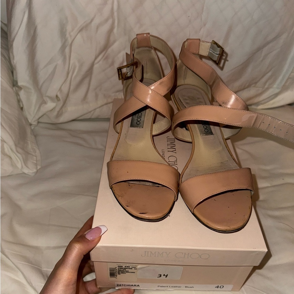 Jimmy Choo Chiara Blush Sandals